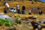 Banaz'ta belediyeden uyarı: Kızılkaya'da toplanan atıklar ve yangın riski