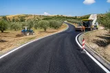 Biga Geyikkırı Köyü yolunda 3 kilometrelik asfaltlama tamamlandı