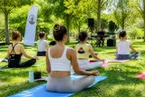 Bornova'da kadınlara açık hava yoga ve meditasyon çalışması düzenlendi