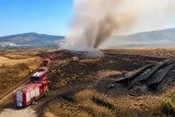 Bursa İnegöl'de güneş paneli yakınındaki yangın yaklaşık 100 dönüm alana zarar verdi