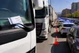 Elazığ'da konvoy yapan 6 tıra toplam 556 bin 314 lira ceza