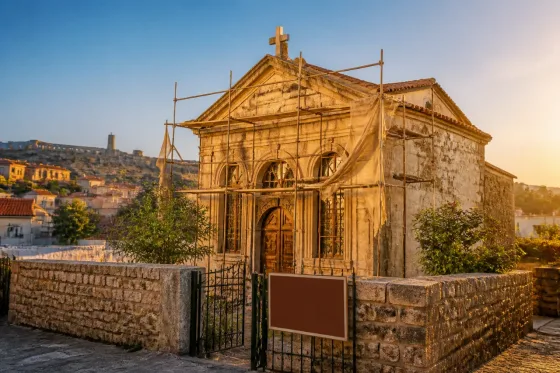 Bergama'da 220 yıllık Fransız Katolik Şapeli satışa çıkarıldı