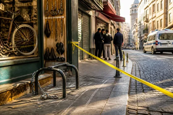 Beyoğlu'nda antika bisiklet çalındı; şüpheli yakalandı
