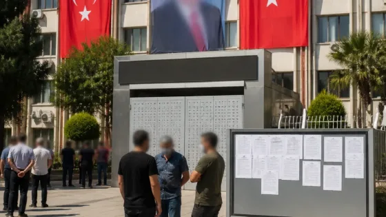 Ceyhan Belediye binasına 15 Temmuz görseli asıldı, yönetim tartışması sürüyor
