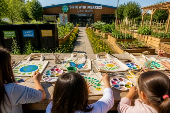 Çiftlikköy’de miniklere çevre eğitimi: Sıfır Atık Merkezi’nde uygulamalı farkındalık