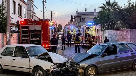Düziçi Karkın Mahallesi'nde iki otomobil çarpıştı: 2 yaralı