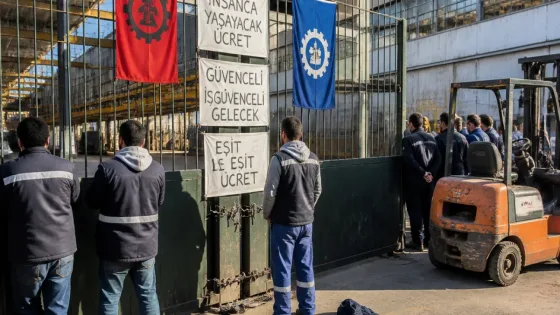 Gebze'de Vesuvius fabrikasında üretim durdu: İşçiler sendikal haklar için eyleme geçti