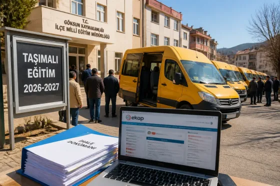 Göksun’da 2026-2027 taşımalı eğitim için 58 araç kiralanacak