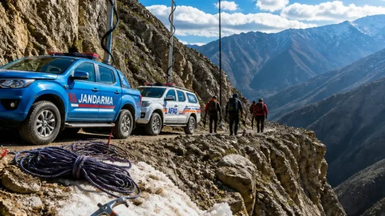 Hakkari'de Cennet Cehennem Vadisi'nde kaybolan dağcı için geniş kapsamlı arama sürüyor