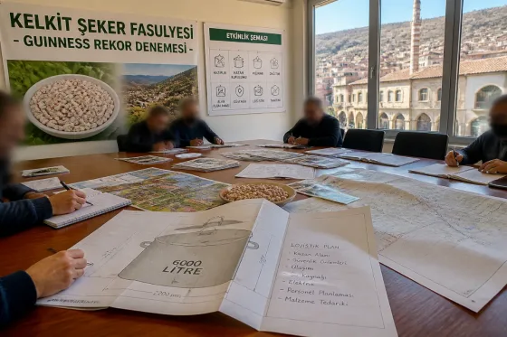 Kelkit Şeker Fasulyesi için Guinness rekoru denemesi: 6 bin litrelik kazanla tanıtım hedefi