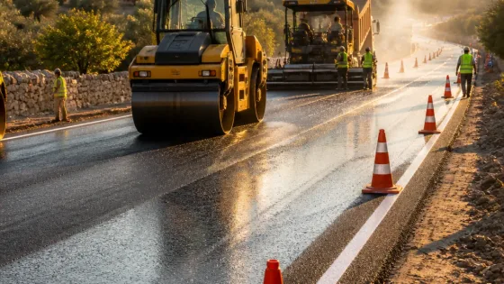 Kırıkhan’da Delibekirli yolu beton asfalt ile güvenli hale getirildi