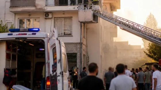 Mardin Nusaybin'de mutfak tüpü alev aldı: 2 kişi yaralandı