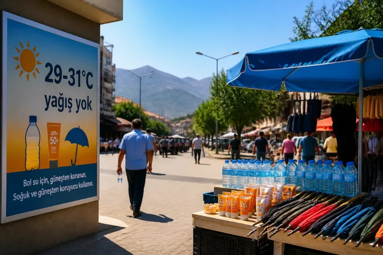 Afşin'de Yeni Haftada Sıcaklıklar 29-31°C Arasında Seyredecek