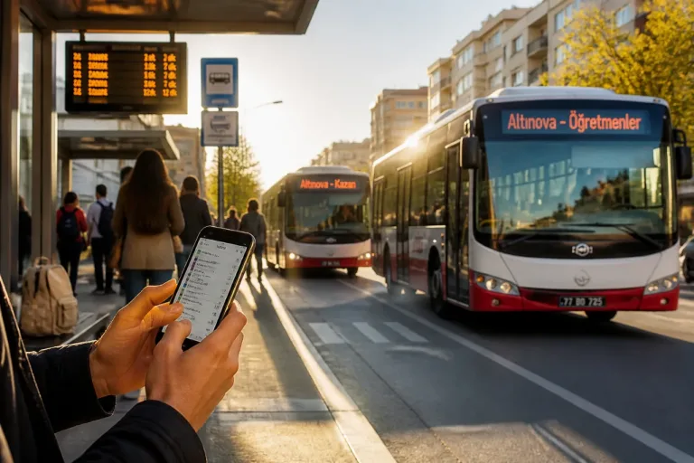 Altınova’da otobüs seferlerine takviye: Öğretmenler ve Kazan hatlarında düzenleme