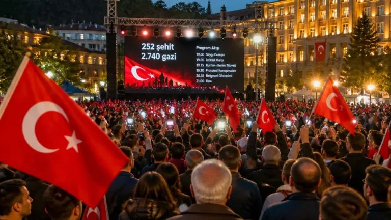 Artvin’de 15 Temmuz anma yürüyüşü ve programı geniş katılımla yapıldı