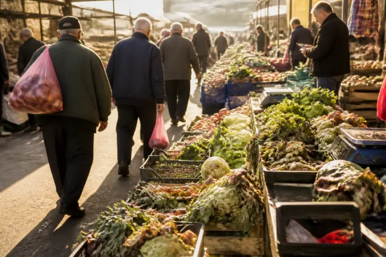 Artvin Kemalpaşa pazarında esnaf ve emekliler geçim sıkıntısını haykırıyor
