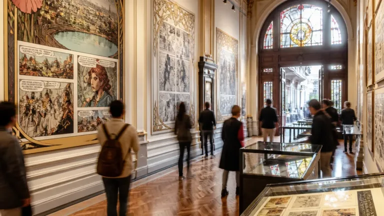 Beyoğlu İstiklal’de 'Art Nouveau' çizgi roman sergisi ücretsiz ziyaretlere açıldı