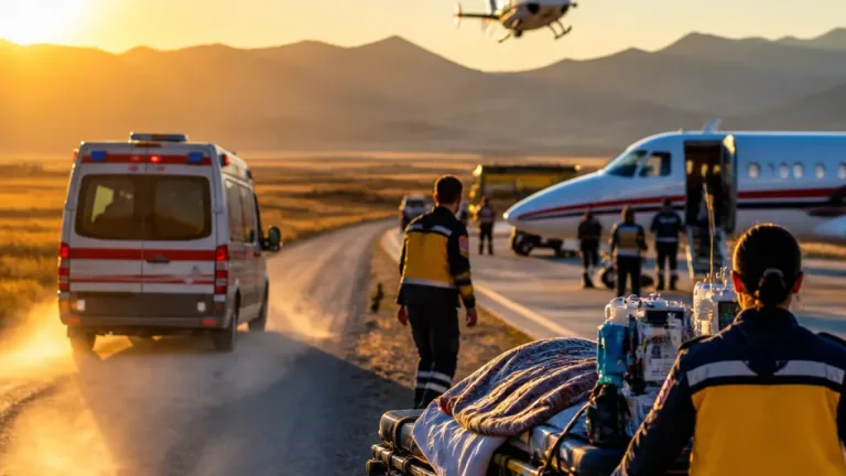Bitlis Güroymak'ta ağır yaralanan çocuk için hava ambulansları kullanıldı