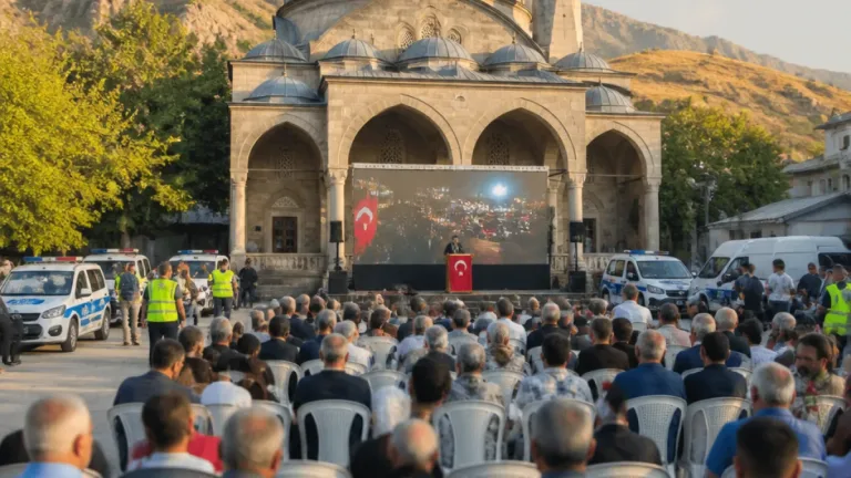 Bitlis'te 15 Temmuz anması: Ersan Camii önünde birlik çağrısı
