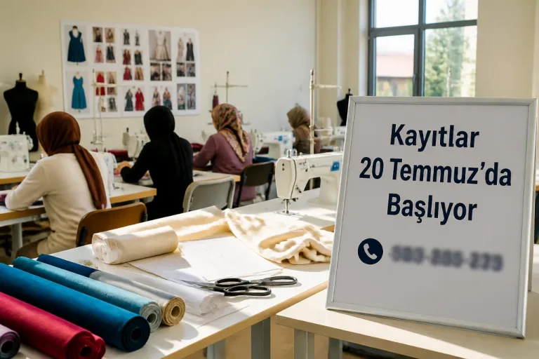 Bünyan'da kadınlara yönelik dikiş kursu kayıtları 20 Temmuz'da başlıyor