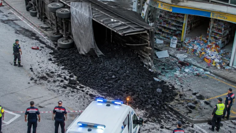 Bursa'da TIR'ın akaryakıt istasyonuna dalması: 1 ölü, yaralılar var