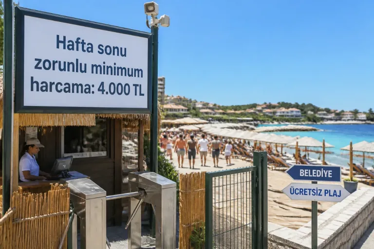 Çeşme’de plajlara erişim zora giriyor: Harcama limitleri cep yakıyor