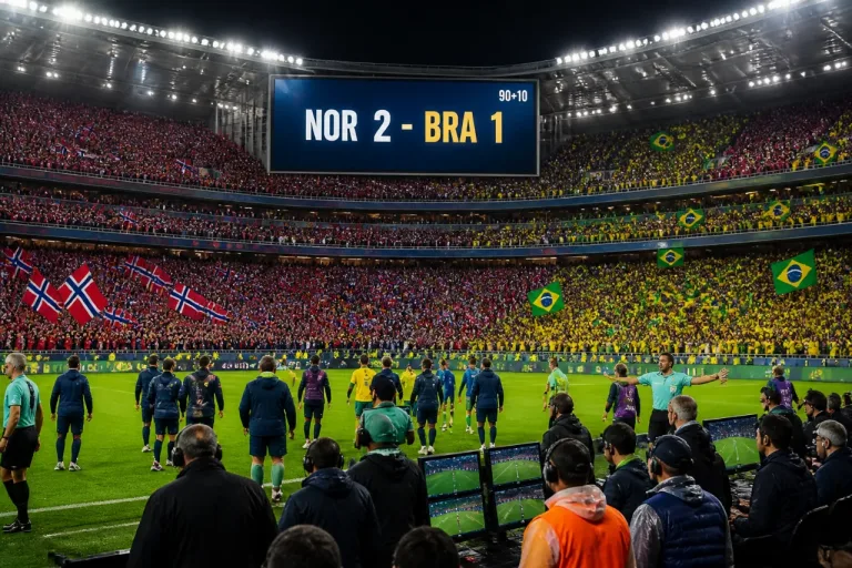 Norveç, Brezilya'yı 2-1 yenerek Dünya Kupası'nda çeyrek finale yükseldi