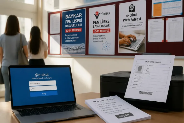 Baykar ve TÜBİTAK Fen Liseleri için okul özel sınavı başvuruları başladı