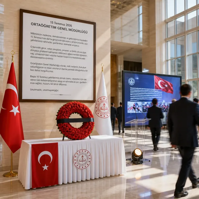 Ortaöğretim Genel Müdürlüğü'nden 15 Temmuz mesajı: Şehitlere rahmet, birlik vurgusu