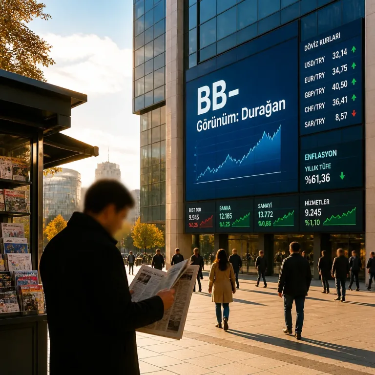 Fitch, Türkiye'nin uzun vadeli kredi notunu BB- ve görünümünü 'durağan' olarak teyit etti
