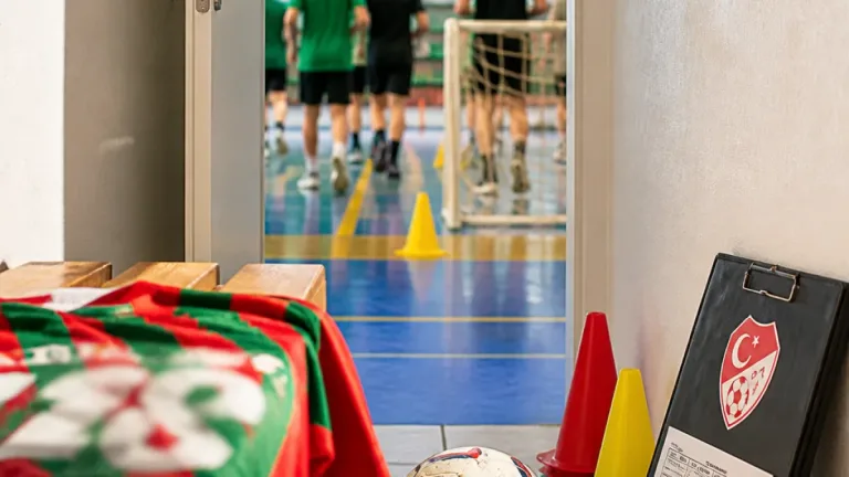 Giresunsporlu Eren Şenel, A ve U19 Futsal Milli Takımı kampında