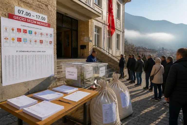 Gümüşhane Tekke’de ara seçim: Sandıklar 07.00–17.00 arası açık kaldı
