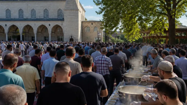 Hendek'te AK Parti Teşkilatı Cuma Çıkışı Aşure Dağıttı