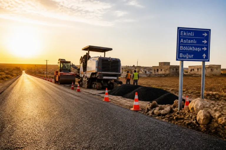 Hilvan’da 8,5 kilometrelik yol sathi asfaltla yenilendi