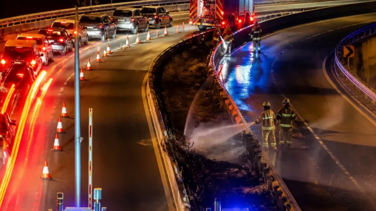 Işıkkent rampasındaki ot yangını Buca istikametindeki şeridi kapattı