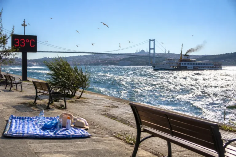 İstanbul’da hafta sonu sıcaklık 33°C’ye çıkıyor, poyraz kısa süreli rahatlatacak