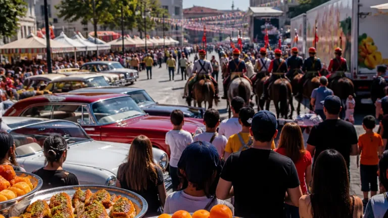 Kayısı Festivali korteji Kernek’te sona erdi; belediye kayısı ve tatlı ikram etti