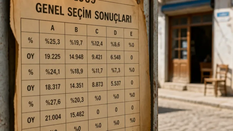 Kozluk için arşiv verisi: Yeni Şafak’ta Siirt Kozluk 1969 seçim tablosu yer alıyor