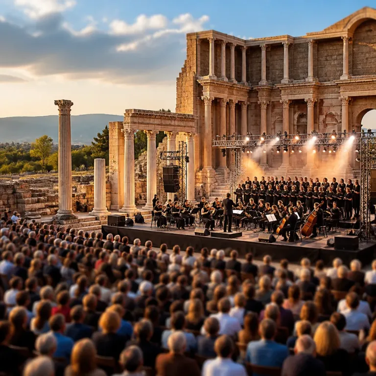 Sardes’te UNESCO tescili ilk yılında Carl Orff’un ‘Carmina Burana’sı antik mekânda seslendirildi