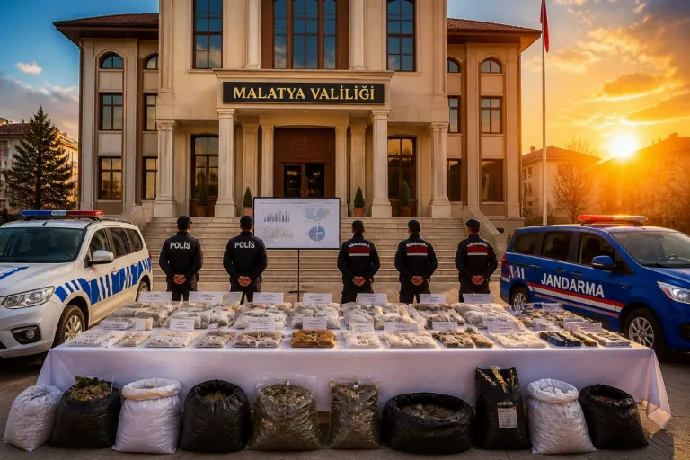 Malatya'da ilk 6 ayın güvenlik bilançosu: Operasyonlar, uyuşturucu ve asayiş verileri
