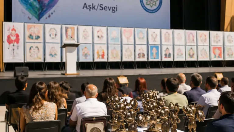 Muğla'da uluslararası karikatür yarışmasında ödüller verildi, yerel sanatçıya özel ödül