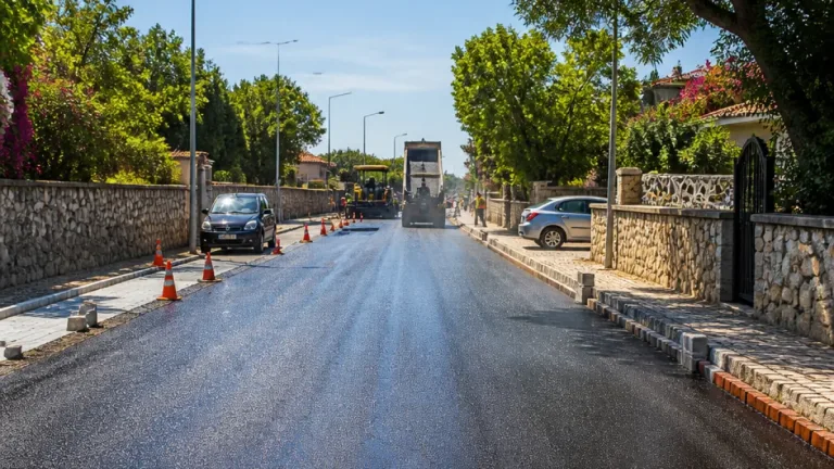 Nazilli Aydoğdu’da yaklaşık 1 kilometrelik güzergâhta sıcak asfalt tamamlandı