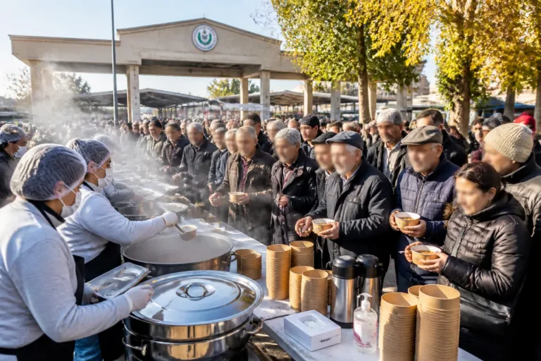Perşembe adını taşıyan pazar etkinliği Manisa'da: 2 bin kişiye aşure ikramı