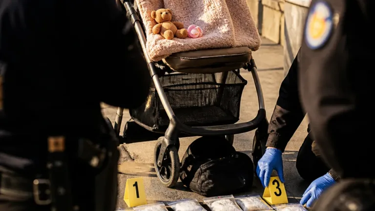 Samsun'da bebek arabasında 1 kilo 210 gram metamfetamin ele geçirildi, çift tutuklandı
