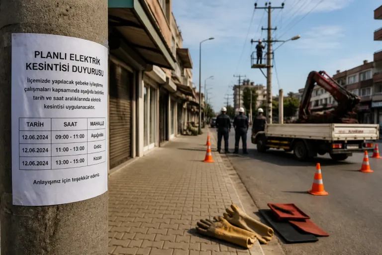 Serik'te 8 Temmuz'da planlı elektrik kesintisi: etkilenecek mahalleler ve saatler