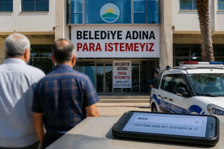 Serik’te belediye isimleriyle para talep eden dolandırıcılara karşı uyarı
