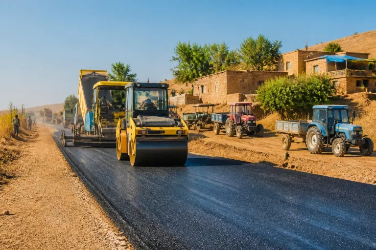 Siverek kırsalında 13 kilometrelik asfalt çalışmasıyla ulaşım rahatlayacak