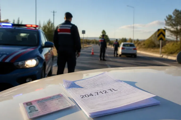 Sorgun'da belgesi geçersiz sürücüye 204 bin 712 lira idari para cezası