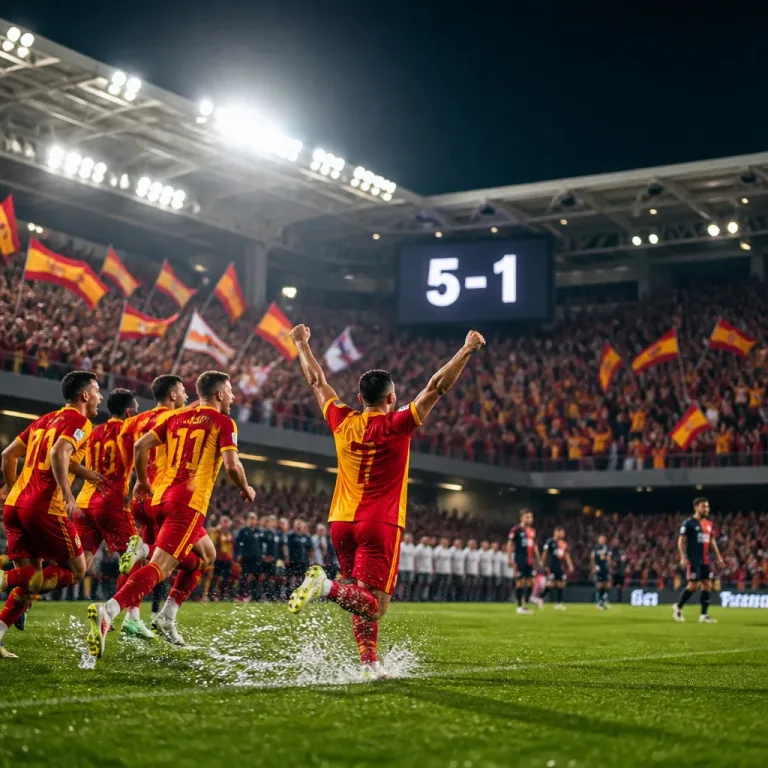 Galatasaray hazırlık maçında farklı kazandı: 5-1'lik prova