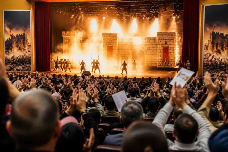 Sultanbeyli’de Aydos Kalesi’nin Fethi Tiyatrosu Dolup Taştı